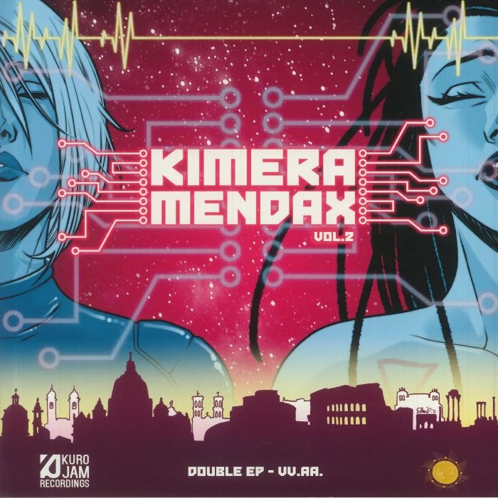 (  NIMKUROJAMREC 002 ) VARIOUS - Kimera Mendax Vol 2 (Soundtrack) (gatefold translucent blue vinyl 2xLP) New Interplanetary Melodies