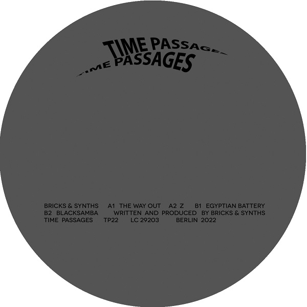 ( TP 22 ) BRICKS & SYNTHS - The Way Out EP (12") Time Passages