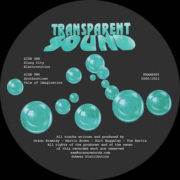 ( TRANS 005 ) TRANSPARENT SOUND - Slang City ( 12" reissue ) Transparent Sound Recordings