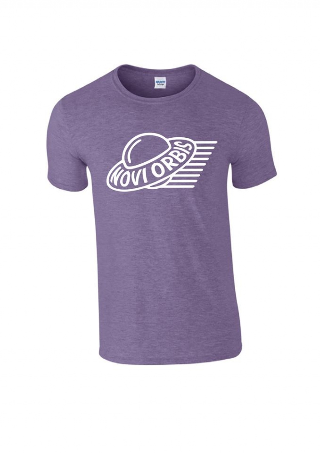 T-Shirt Novi Orbis - Size XXL /  GL64000 purple melange with white stamp
