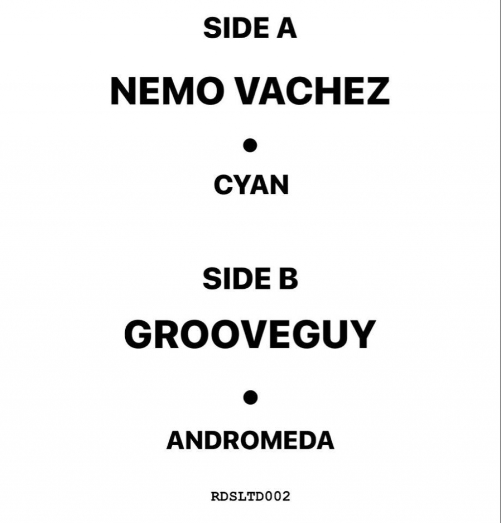 ( RSD 2020LTD ) NEMO VACHEZ / GROOVEGUY - Cyan Andromeda ep (Limited copies 12") Record store Demo