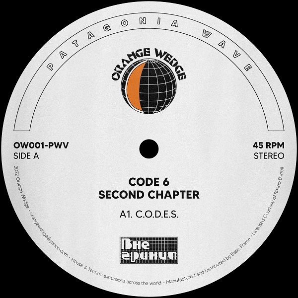 ( OW001-PWV) CODE 6 - Second Chapter (12” Black Vinyl) Orange Wedge