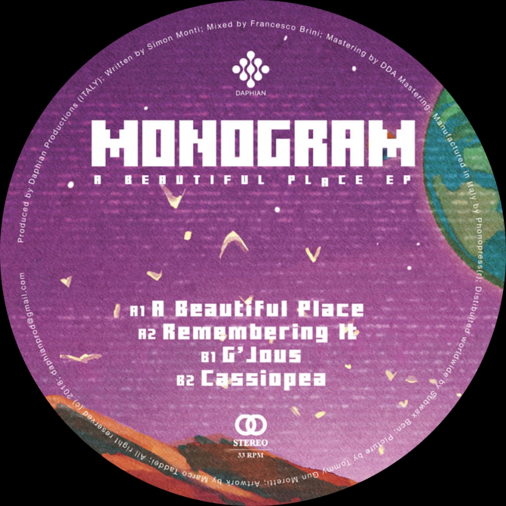 ( DPV 004 ) MONOGRAM - A Beautiful Place EP (12") Daphian Productions Italy