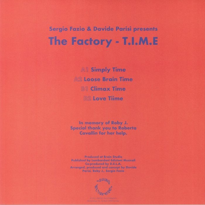 ( SMR 007 ) The  FACTORY  - TIME (remastered) (12") Sound Metaphors Germany