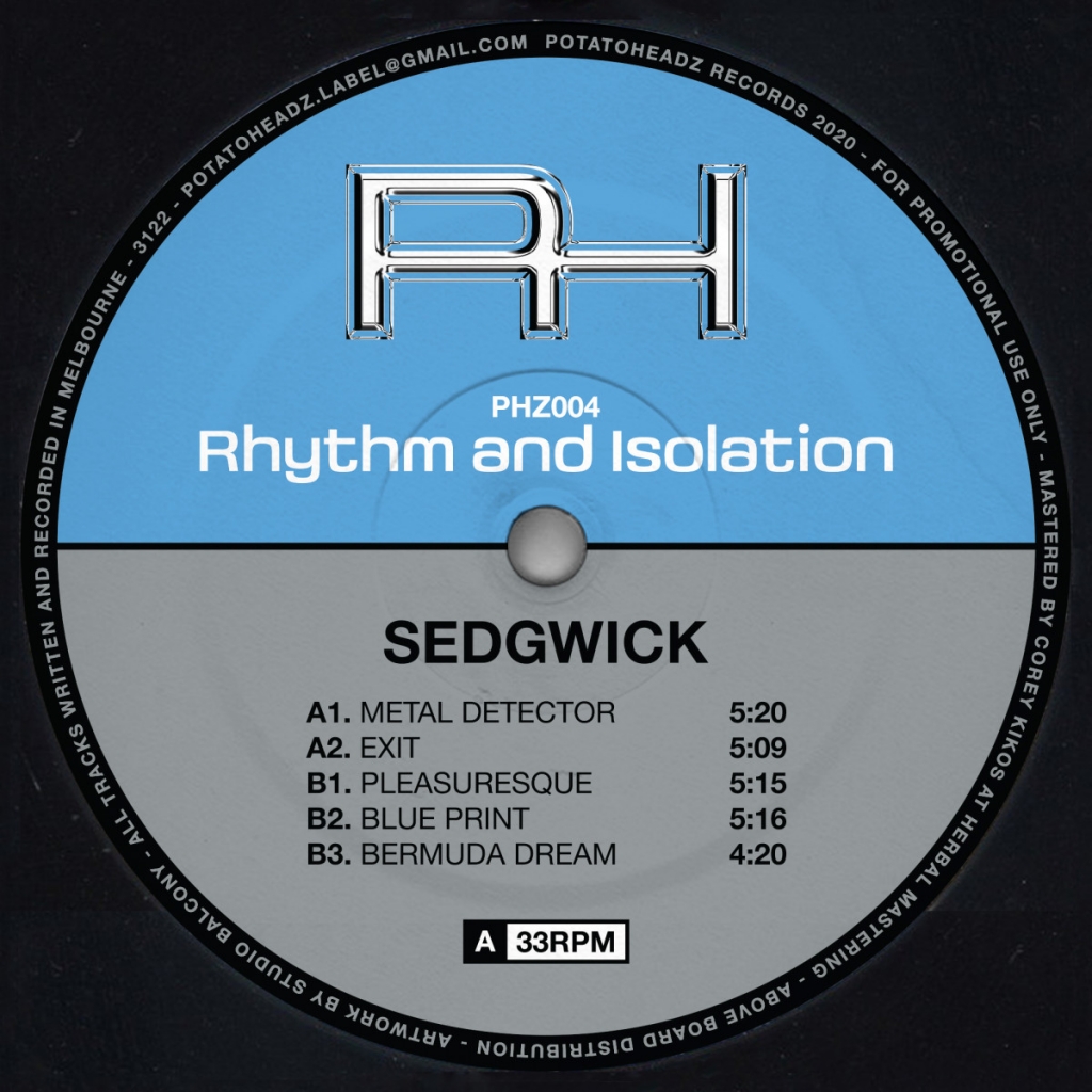 ( PHZ 004 ) SEDGWICK - Rhythm And Isolation (12") Potatoheadz