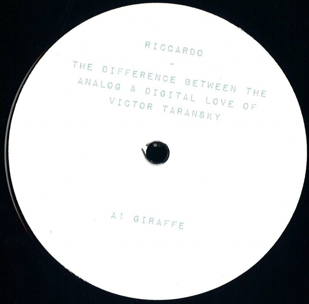 ( MET 001 ) RICCARDO - The Difference Between The Analog & Digital Love Of Victor Taransky (double 12") Metropolita