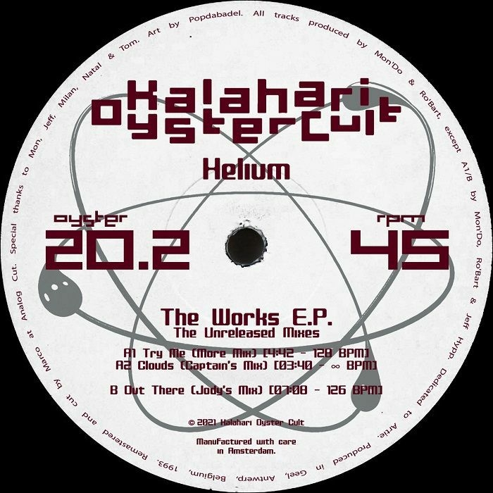 ( OYSTER 202 ) HELIUM - The Work EP: The Unreleased Mixes (remastered) (12") Kalahari Oyster Cult