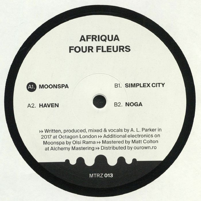 ( MTRZ 013 ) AFRIQUA -  Four Fleurs (heavyweight vinyl 12" repress) (1 per customer) Metereze Romania