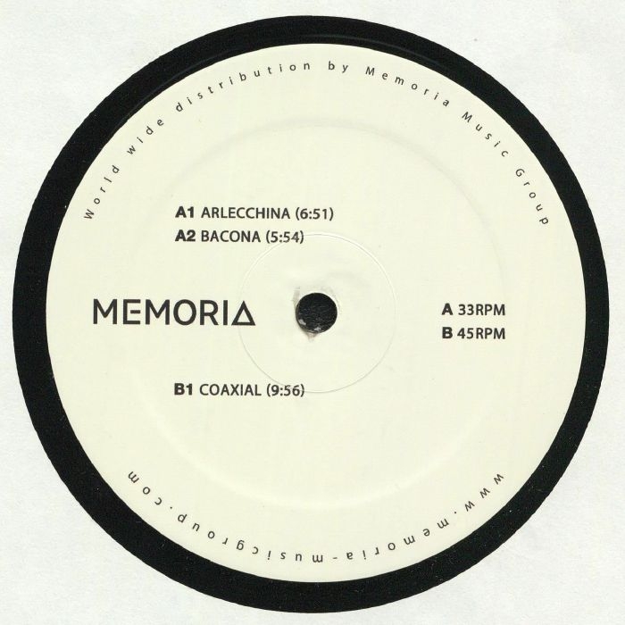 ( MEM 051 ) Fabrizio MAURIZI / MATTEO MANZINI - Coaxial EP (12") Memoria Recordings Netherlands