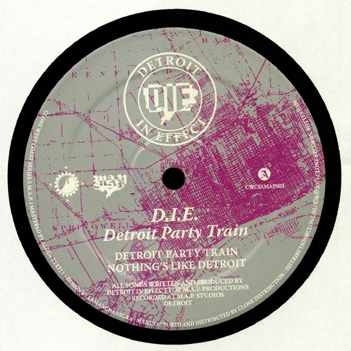 ( CWCSXMAP 003 ) DETROIT IN EFFECT -  Detroit Party Train (remastered) (12") Clone West Coast Series Holland