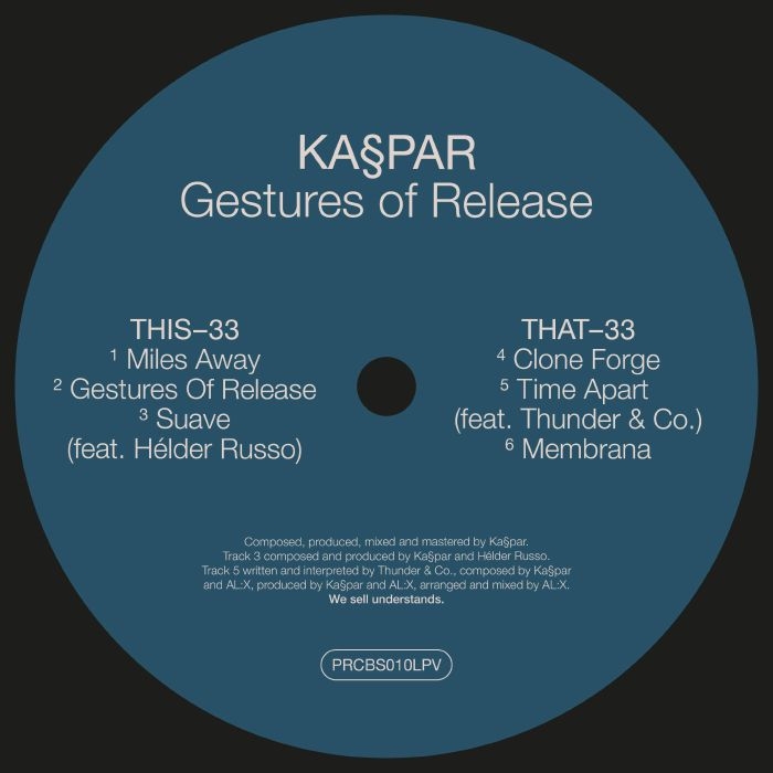 ( PRCBS 010LPV ) KASPAR - Gestures Of Release (12") PERCEBES