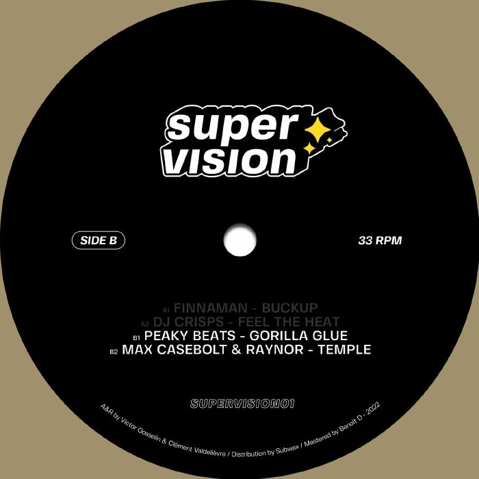 ( SUPERVISION 01 ) FINNAMAN / DJ CRISPS / PEAKY BEATS / MAX CASEBOLT / RAYNOR - Supervision 01 (12") Supervision (garage)