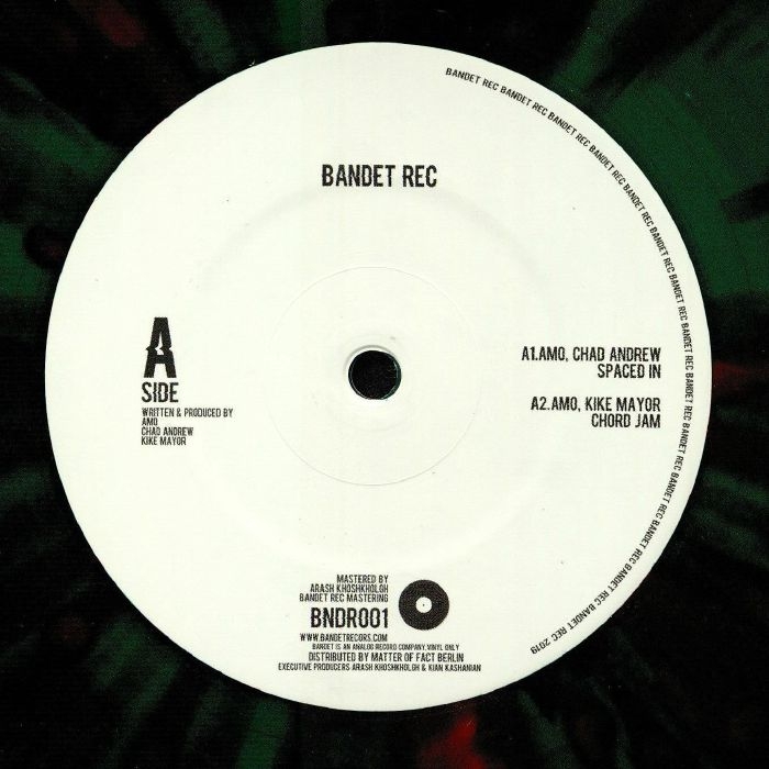 ( BNDR 001 ) AMO / CHAD ANDREW / KIKE MAYOR - BNDR 001 (green splattered vinyl 12" limited to 100 copies) Bandet