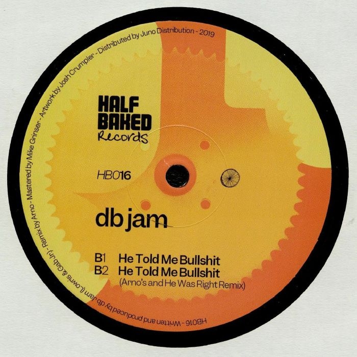 ( HB 016 ) DB JAM - (Not) The First Encounter EP (Arno mix) (140 gram vinyl 12") Half Baked