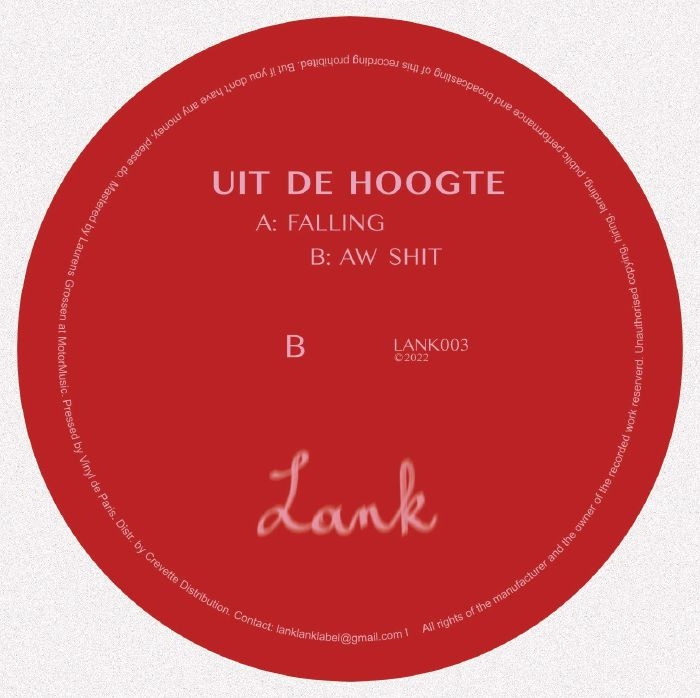 (  LANK 003 ) UIT DE HOOGTE -  Falling (12") Lank Belgium