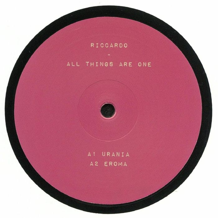 ( MET 006 ) RICCARDO -  All Things Are One (12") Metropolita
