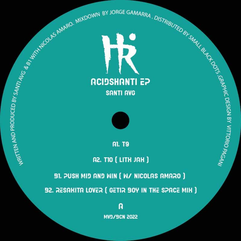 ( HR 002 ) SANTI AVG - Acidshanti EP ( 12" vinyl ) Holistico Records