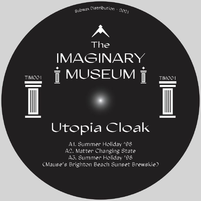 ( TIM 001 ) UTOPIA CLOAK / THE JAFFA KID - The Imaginary Museum 001 (marbled vinyl 12") The Imaginary Museum
