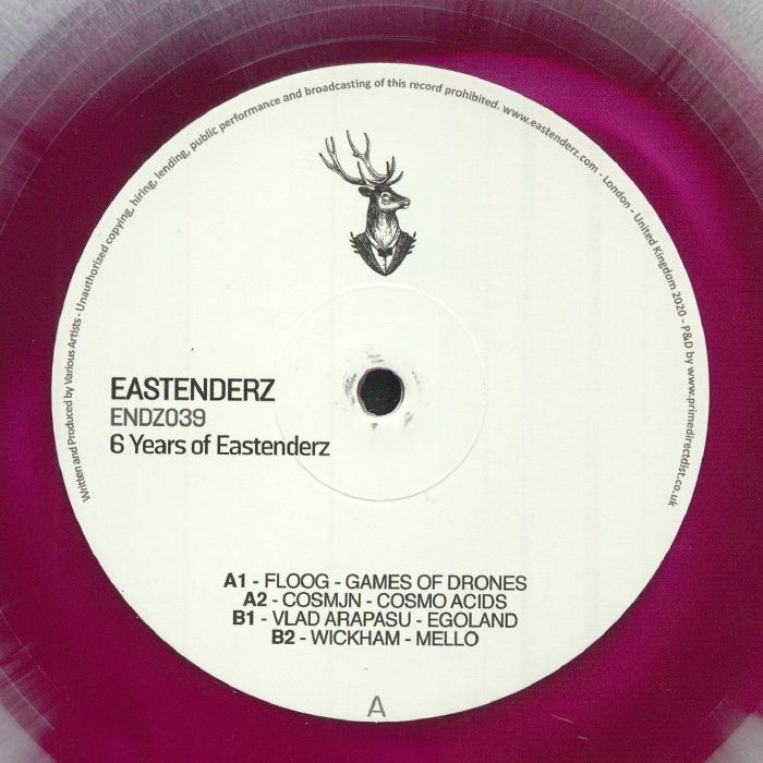 ( ENDZ 039 ) FLOOG / COSMJN / VLAD ARAPASU / WICKHAM - 6 Years Of Eastenderz Pt 1 (marbled vinyl 12") Eastenderz