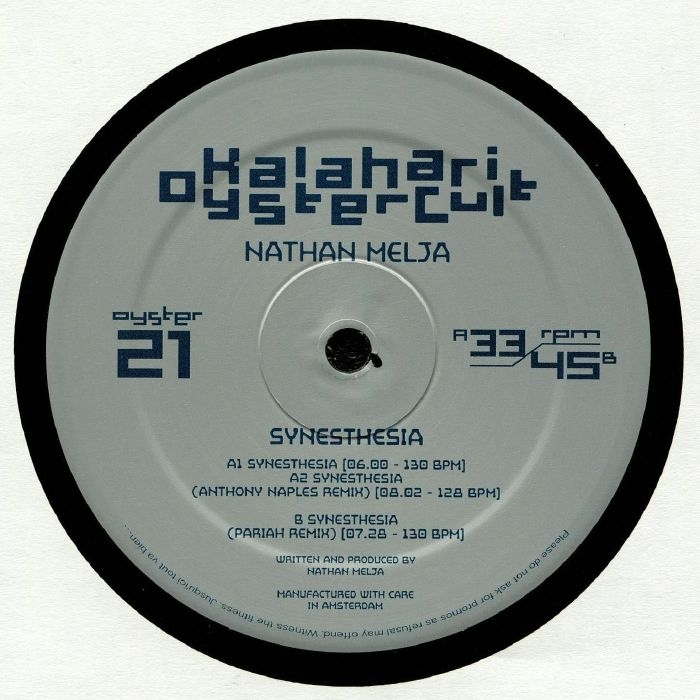 ( OYSTER 21 ) Nathan MELJA -Synesthesia (12") Kalahari Oyster Cult