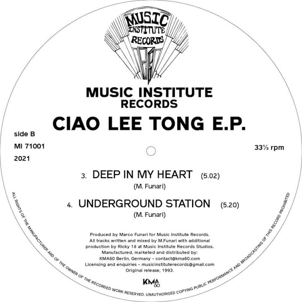 ( MI71001 ) CIAO LEE TONG - Hi Hi Falopa! ( 12" vinyl reissue ) Music Institute Records