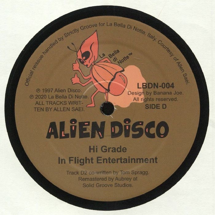 ( LBDN 004 ) ALIEN DISCO - In Flight Entertainment (reissue) (double 12") La Bella Di Notte Italy