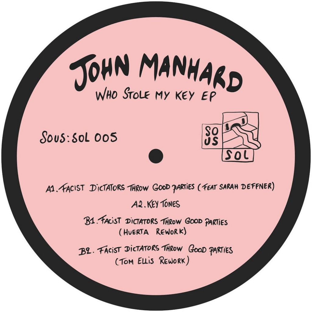 ( SOS 005 ) JOHN MANHARD - Who Stole My Key ( 12" vinyl ) SOUS:SOL