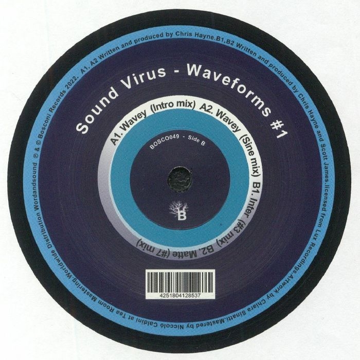 (  BOSCO 049 ) SOUND VIRUS - Waveforms #1 (heavyweight vinyl 12") Bosconi Italy