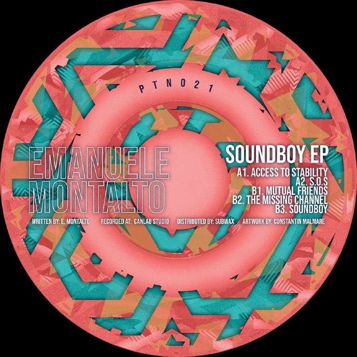 ( PTN 021 ) Emanuele MONTALTO - Soundboy EP (12") Partisan UK