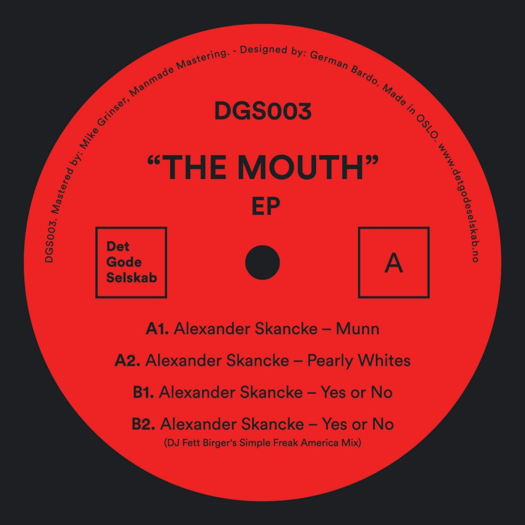 ( DGS 003 ) ALEXANDER SKANCKE - The Mouth (12")  Det Gode Selskab