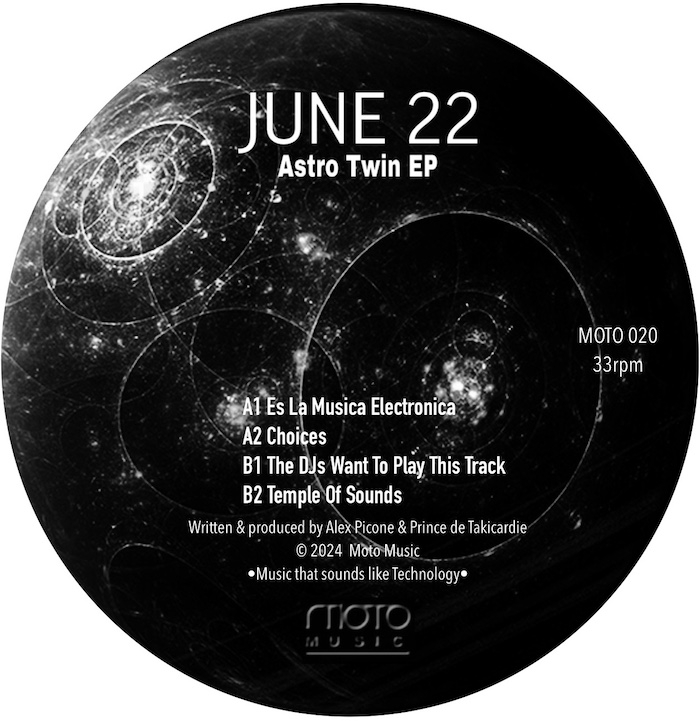 ( MOTO 020 ) JUNE 22 - Astro Twin EP ( 12" ) Moto Music