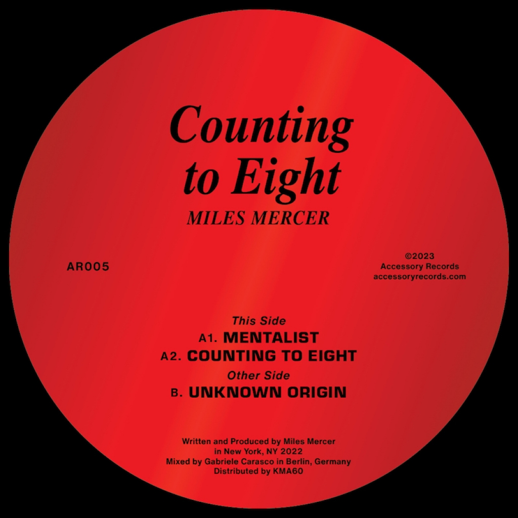 ( AR 005 ) MILES MERCER - Counting To Eight ( 12" ) Accessory Records