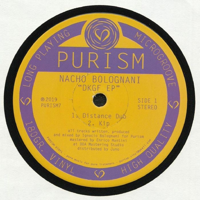 ( PURISM 7 ) Nacho BOLOGNANI - DKGF EP (180 gram vinyl 12") PURISM