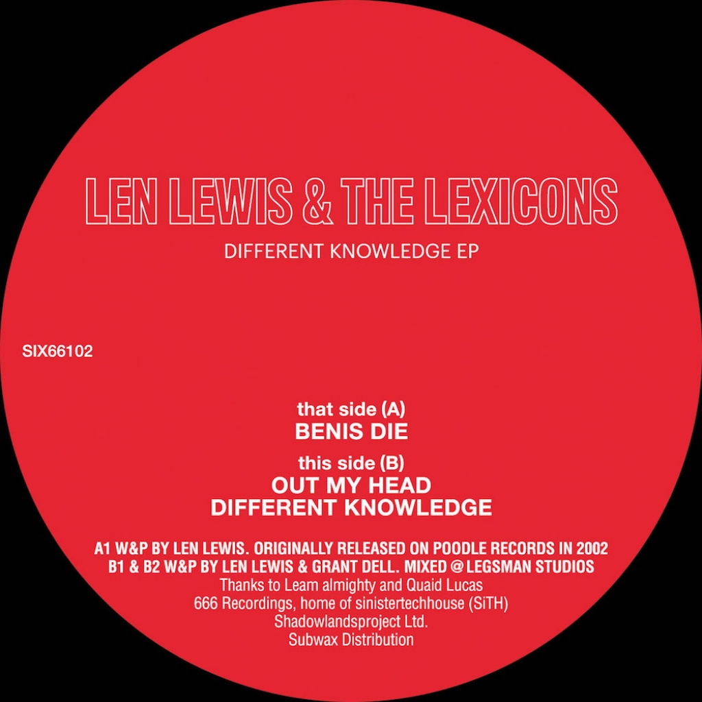 ( SIX 66102 ) LEN LEWIS & THE LEXICONS - Different Knowledge EP ( 12" vinyl ) 666 Recordings