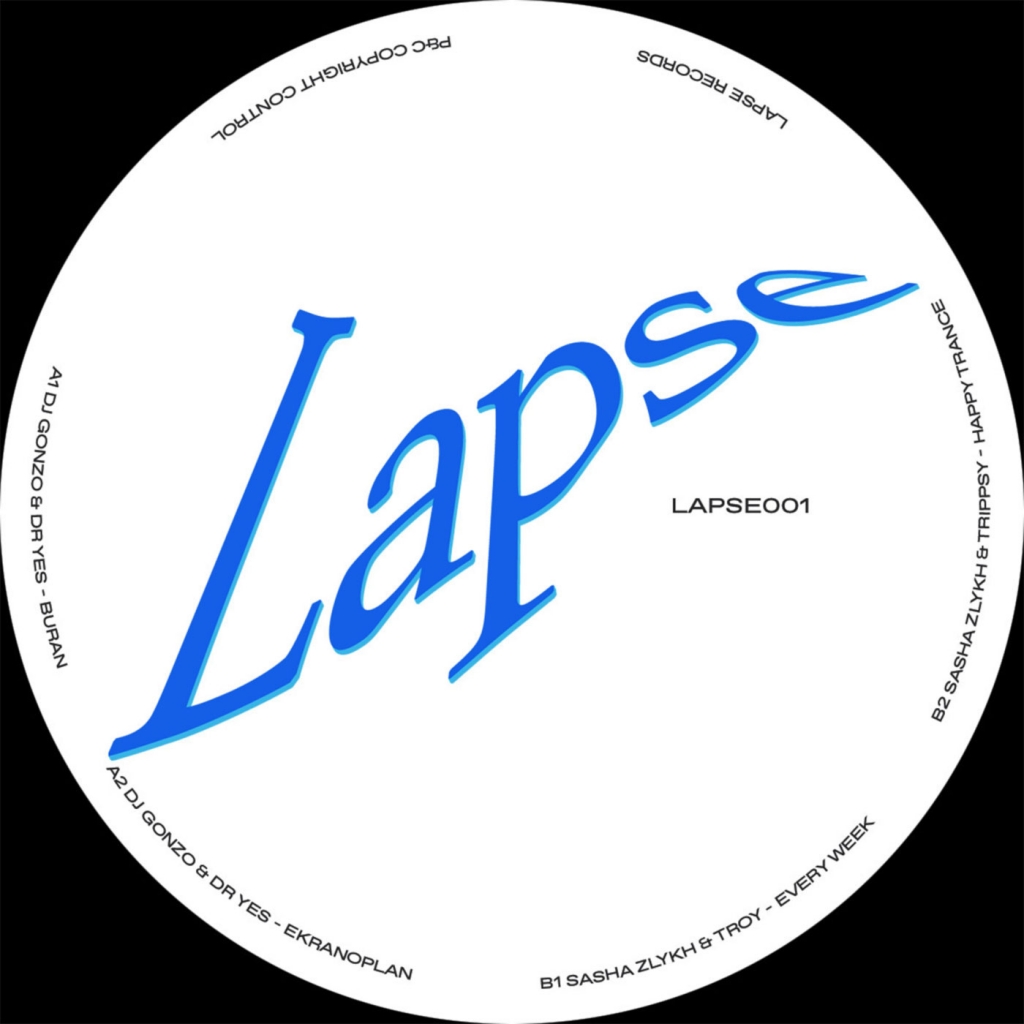 ( LAPSE 001  ) VARIOUS (DJ Gonzo & Dr. Yes, Sasha Zlykh…) - LAPSE001 (12" Vinyl) Lapse Records