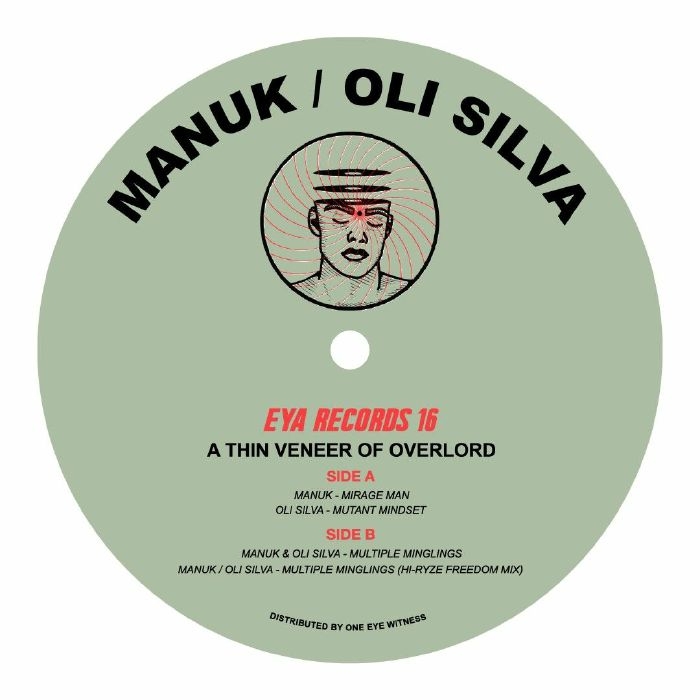 ( EYA 016 ) MANUK / OLI SILVA - A Thin Veneer Of Overlord (12") Eya