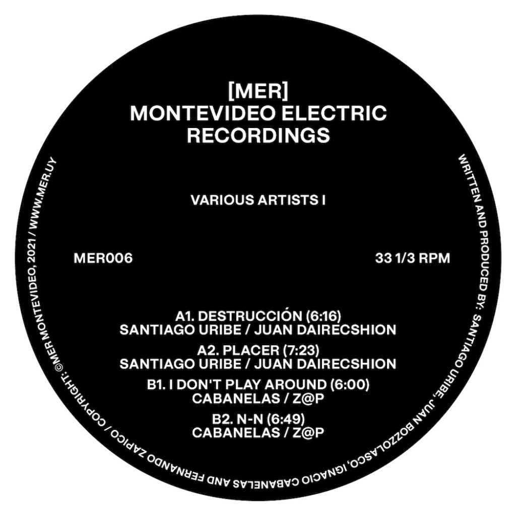 ( MER 006 ) VARIOUS ARTISTS - Various Artists I ( 12" vinyl ) Montevideo Electric Recordings