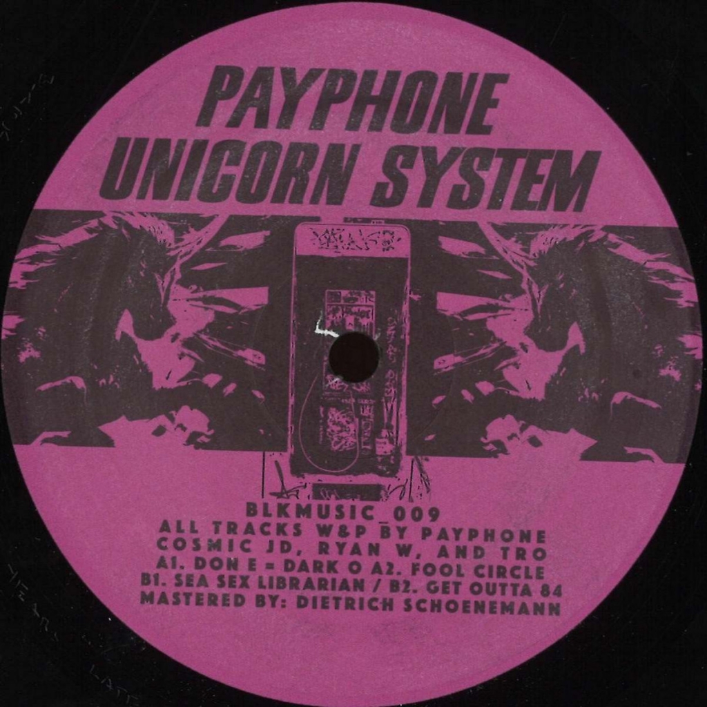 ( BLKMUSIC_009 ) PAYPHONE - UNICORN SYSTEM (12") BLKMARKET MUSIC