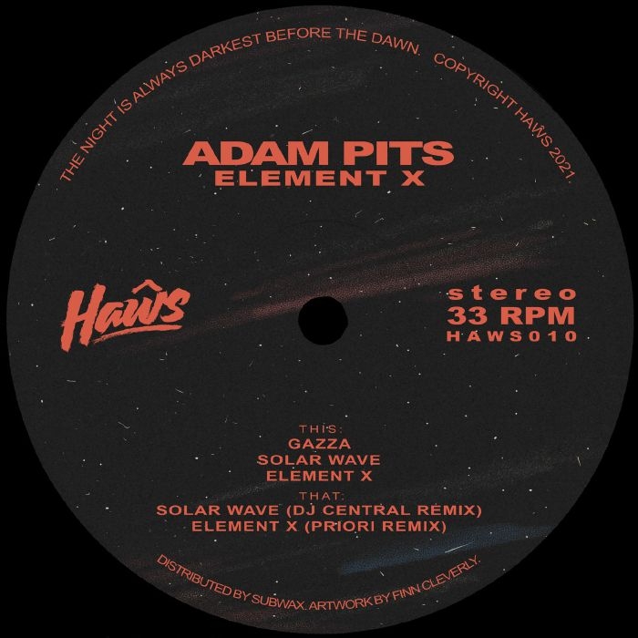 ( HAWS 010 ) Adam PITS - Element X (12") Haws