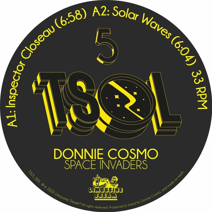 ( TSOL 005 ) DONNIE COSMO - Space Invaders (12") Limousine Dream US