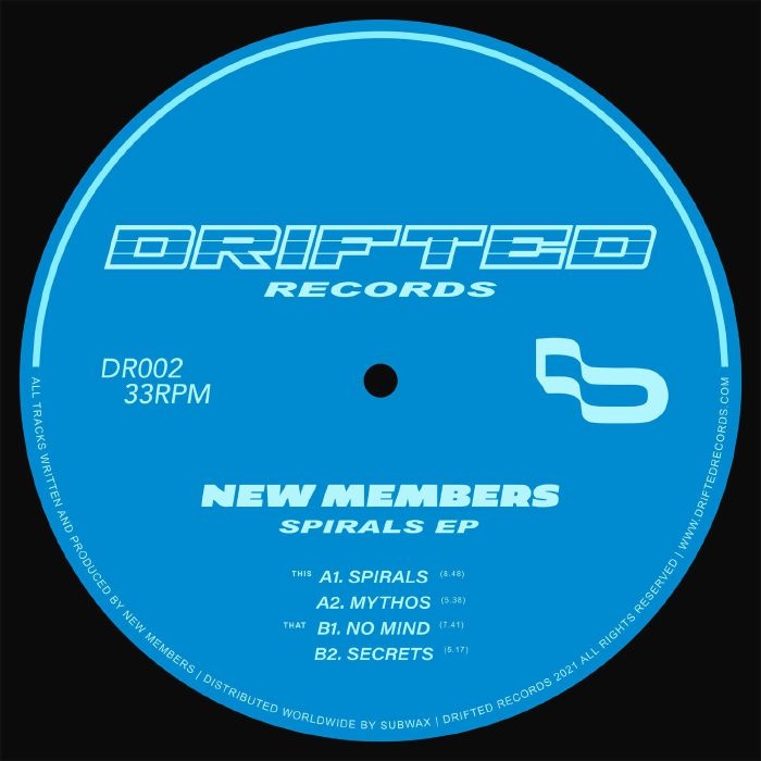 ( DR 002 ) NEW MEMBERS - Spirals EP (12") Drifted
