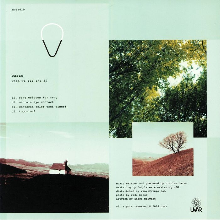 ( UVAR 010 ) BARAC - When We See One EP (180 gram vinyl double 12") UVAR