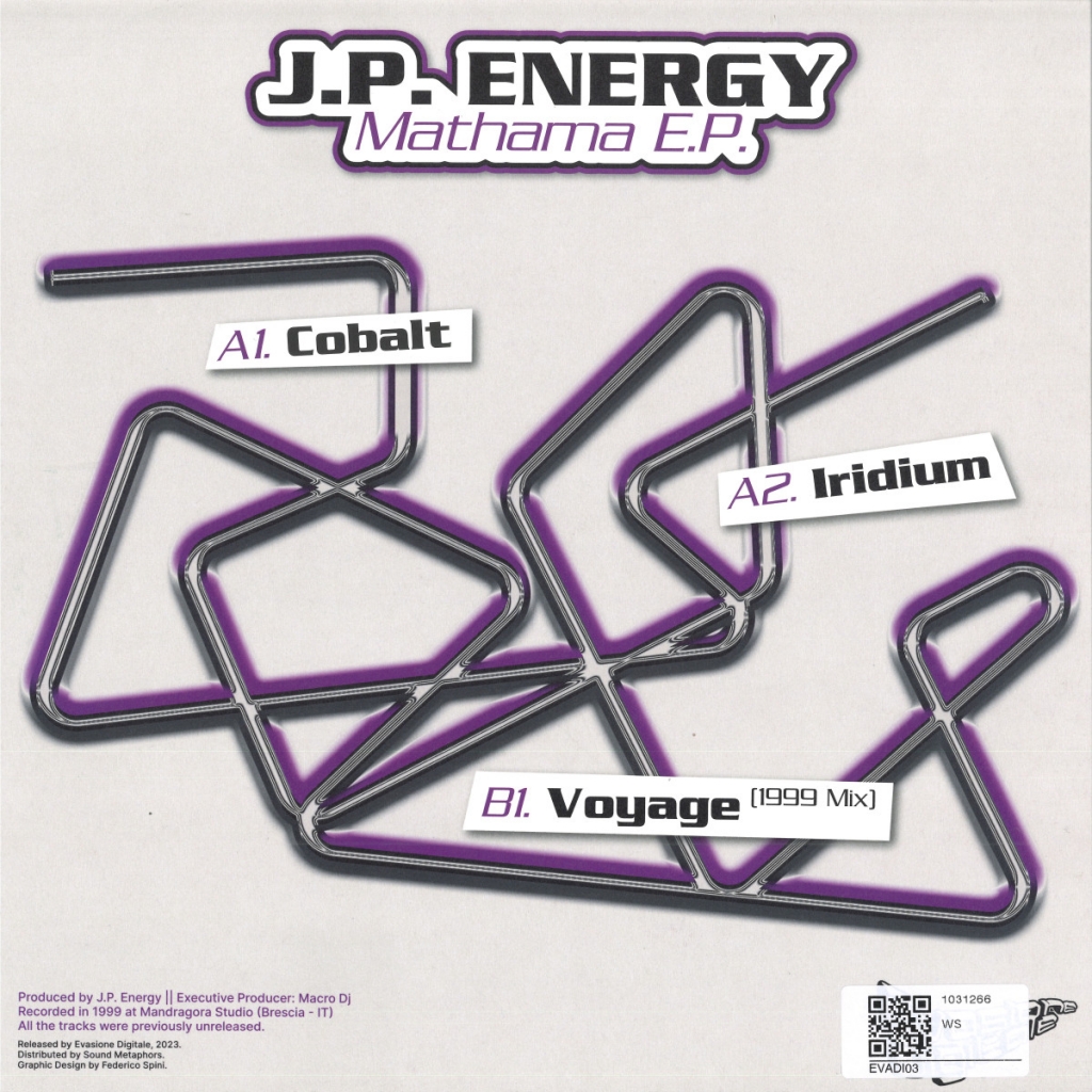 ( EVADI 03 ) JP ENERGY - Mathama EP (12") Evasione Digitale Germany