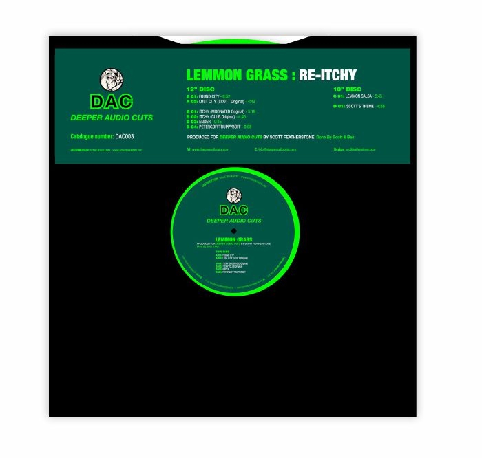 ( DAC 003 ) LEMMON GRASS - Re Itchy EP (lime green 12" + dark green 10'') Deeper Audio Cuts