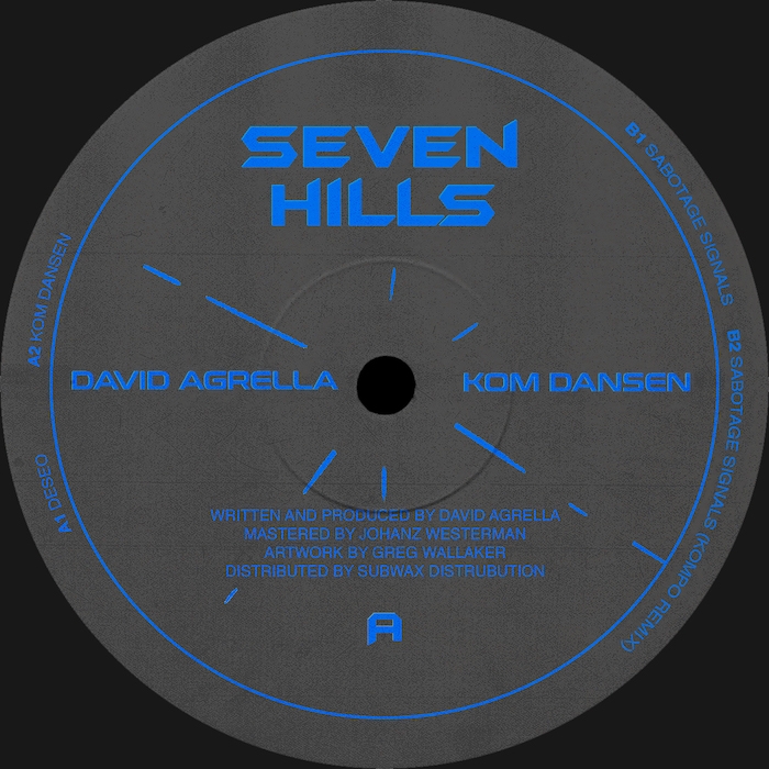 ( SHR 007 ) DAVID ANGRELLA - Kom Dansen EP ( 12" ) Seven Hills Records