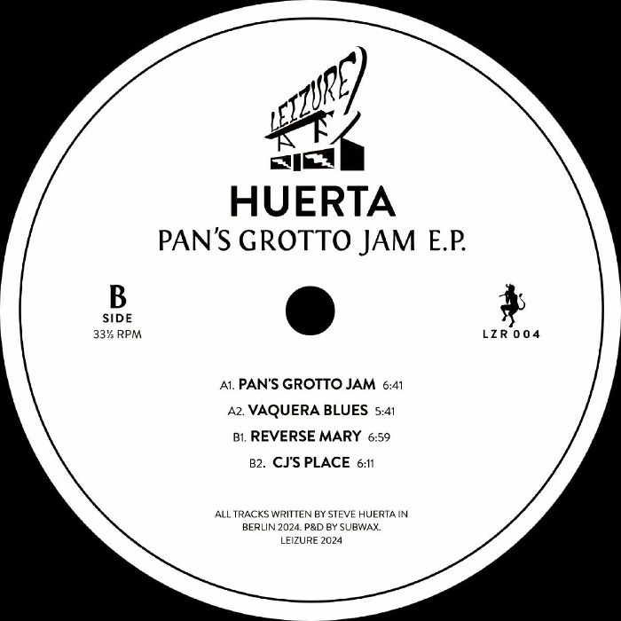 ( LZR 004 ) HUERTA - Pan's Grotto Jam EP ( 12" ) Leizure
