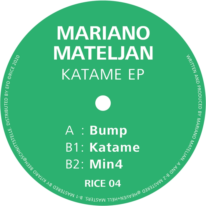 ( RICE 04 ) MARIANO MATELJAN -  KATAME EP (12") Rice Japan