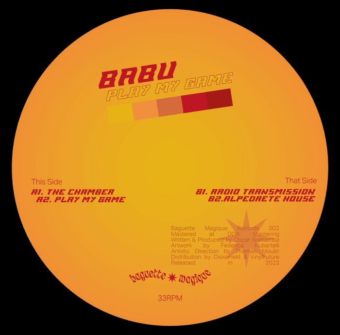 ( BMR 002 ) BABU - Play My Game EP (12") Baguette Magique Spain