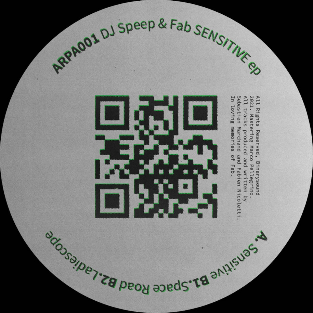 ( ARPA 001 ) DJ SPEEP & FAB - Sensitive EP ( 12" vinyl ) Arpanet