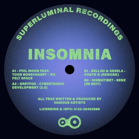 ( SUPLU 007 ) VARIOUS ARTISTS - Insomnia EP ( 12" vinyl ) Superluminal